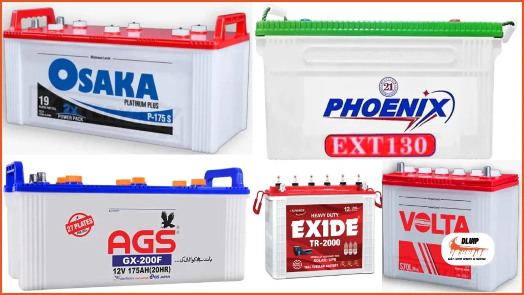 Battery Rate in Pakistan