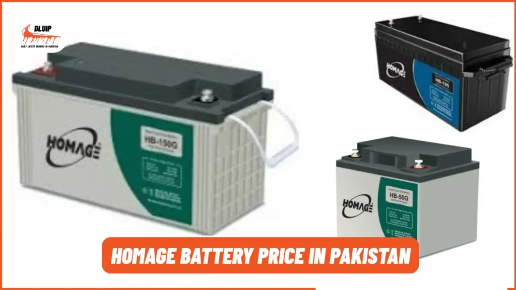 Homage Battery Price in Pakistan