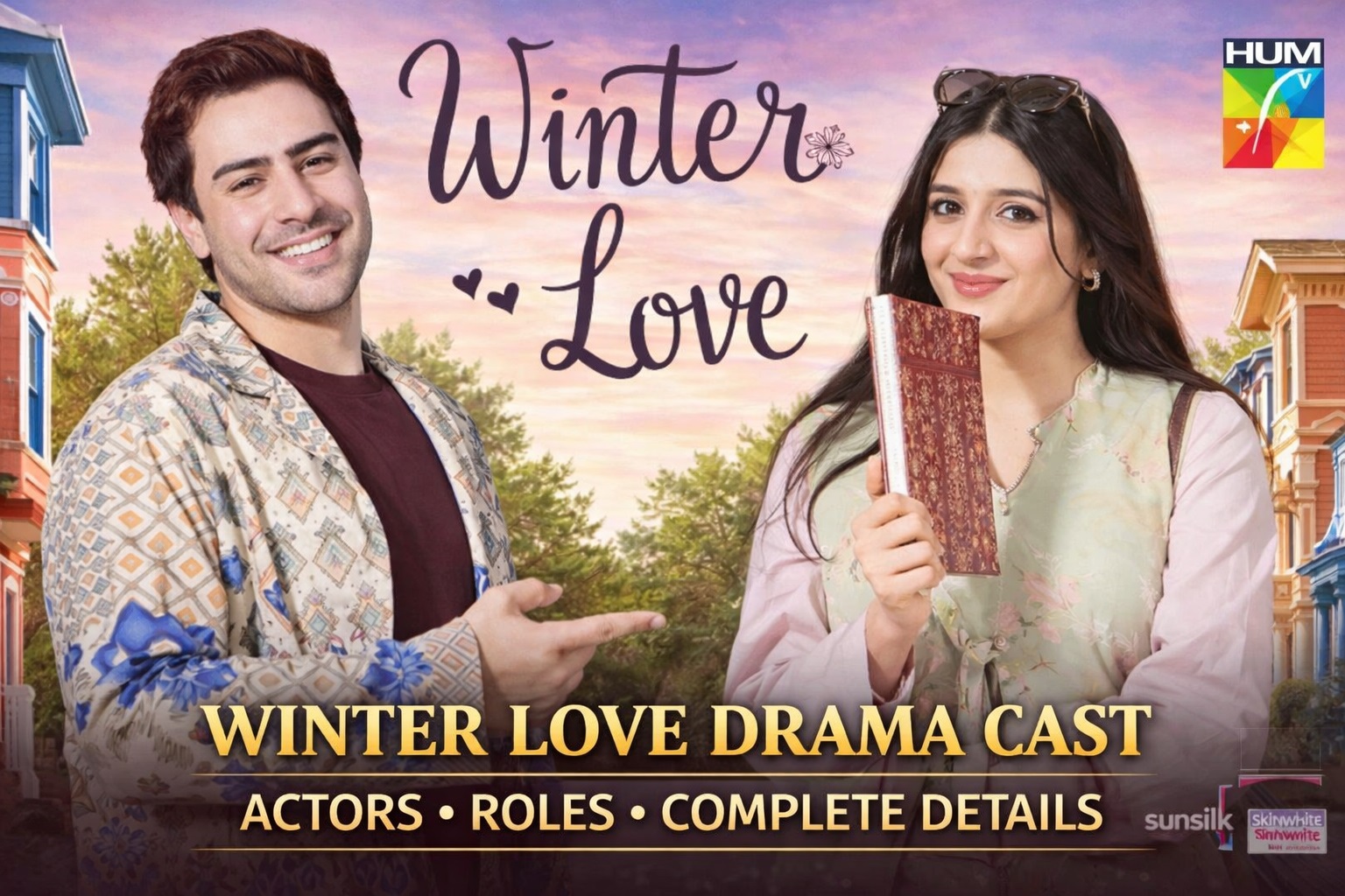 Winter Love drama cast featuring Mawra Hocane and Khushhal Khan in HUM TV drama